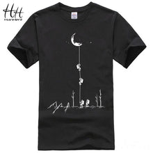 Load image into Gallery viewer, HanHent Funny T shirts Men Summer Fashion Moon Print Tshirt Casual Short Sleeve O-neck T-shirt Cotton Top Tees Dropshipping 2018