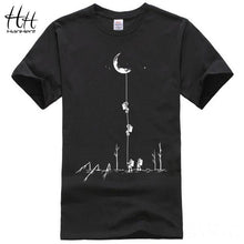 Load image into Gallery viewer, HanHent Funny T shirts Men Summer Fashion Moon Print Tshirt Casual Short Sleeve O-neck T-shirt Cotton Top Tees Dropshipping 2018