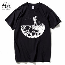 Load image into Gallery viewer, HanHent Funny T shirts Men Summer Fashion Moon Print Tshirt Casual Short Sleeve O-neck T-shirt Cotton Top Tees Dropshipping 2018