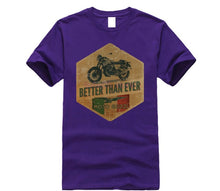 Load image into Gallery viewer, Moto Guzzi Poster Italian Vintage Classic T-Shirt Biker Motorcycle Sand Tee