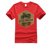 Load image into Gallery viewer, Moto Guzzi Poster Italian Vintage Classic T-Shirt Biker Motorcycle Sand Tee