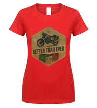 Load image into Gallery viewer, Moto Guzzi Poster Italian Vintage Classic T-Shirt Biker Motorcycle Sand Tee